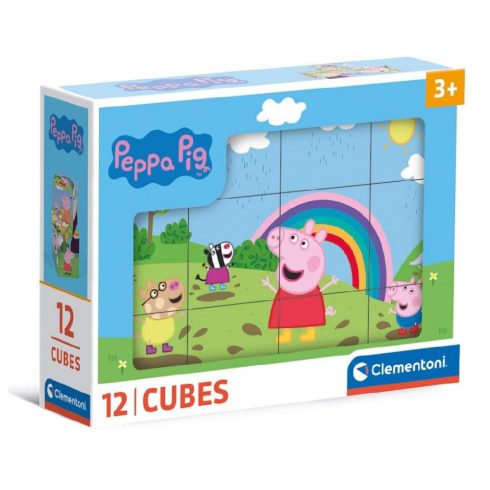 Clementoni Peppa Malac kockakirakó 12db