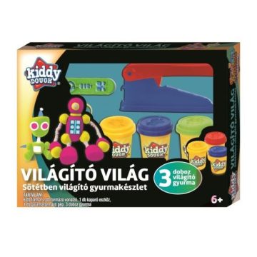   Creative Kids Kiddy Dough gyurmagyár, sötétben világító gyurmakészlet