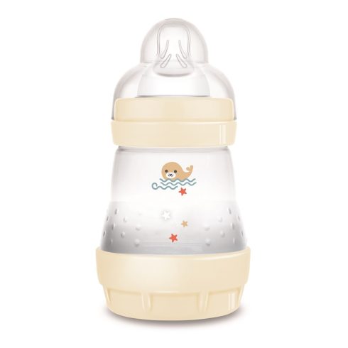 MAM Anti-Colic Műanyag Cumisüveg 160ml - Púder Fóka