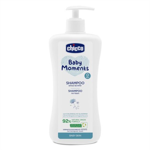 Chicco Baby Moments Sampon könnymentes 500 ml, körömvirággal és növényi glicerinnel