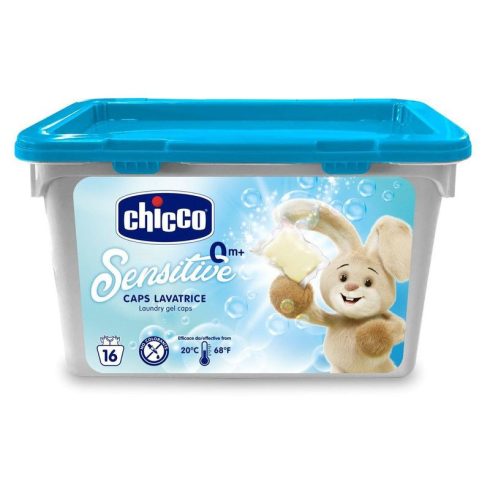 Chicco Sensitive mosógél kapszula 16 db - Babapúder illatú