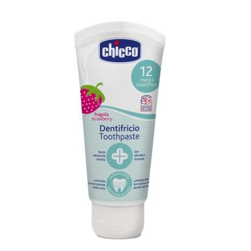 Chicco Eper ízű fluormentes fogkrém Xilittel 50ml - Eper