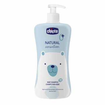   Chicco Natural Sensation Sampon könnymentes 500ml, Aloéval, édes mandulaolajjal és betadinnal dúsított