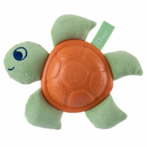 Chicco Baby Turtle Eco+ bébiteknős rágókás textiljáték