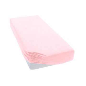  BS Pamut stretch lepedő 60x120 / 70x140cm - Halvány rózsaszín
