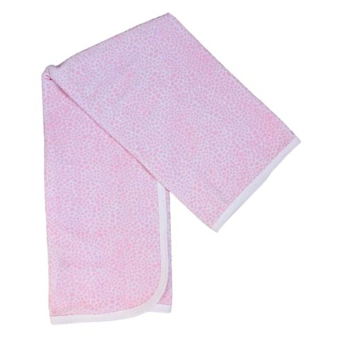 Wikids Plüss 2 rétegű takaró - Rózsaszín apró mintás  70x90